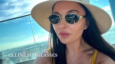 celine gold sunnies|authentic celine sunglasses.